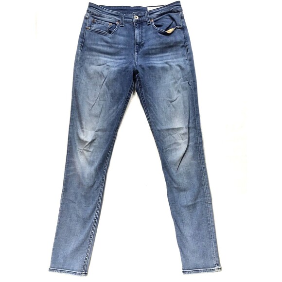 RAG & BONE Jeans Women 28x30 Light Sunset Wash Blue Denim Skinny slim Stretch - Picture 1 of 16